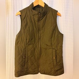 GAP Olive Quilted Vest